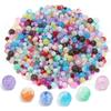 40-80pcs 6/8/10mm Crackle Crystal Beads Colorful Glass Round Loose Spacer Bead For Jewelry Making DIY Necklace Bracelet Supplies