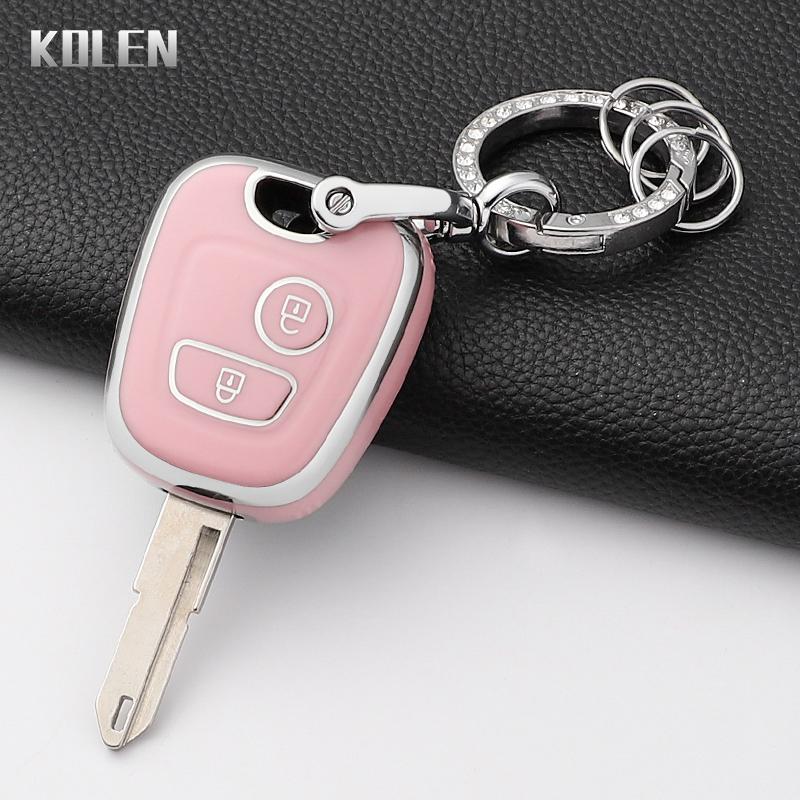 For Peugeot 107 206 207 307 For Citroen C1 C2 C3 C4 For Toyota Aygo Fashion Tpu Car Smart Key Case Cover Protected Keychain Fob