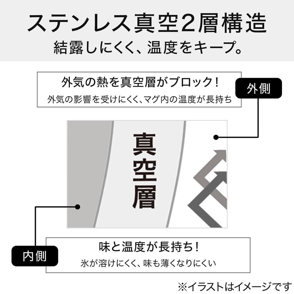 NITORI Vacuum Stainless Steel Mug AL01 Mocha 8958099