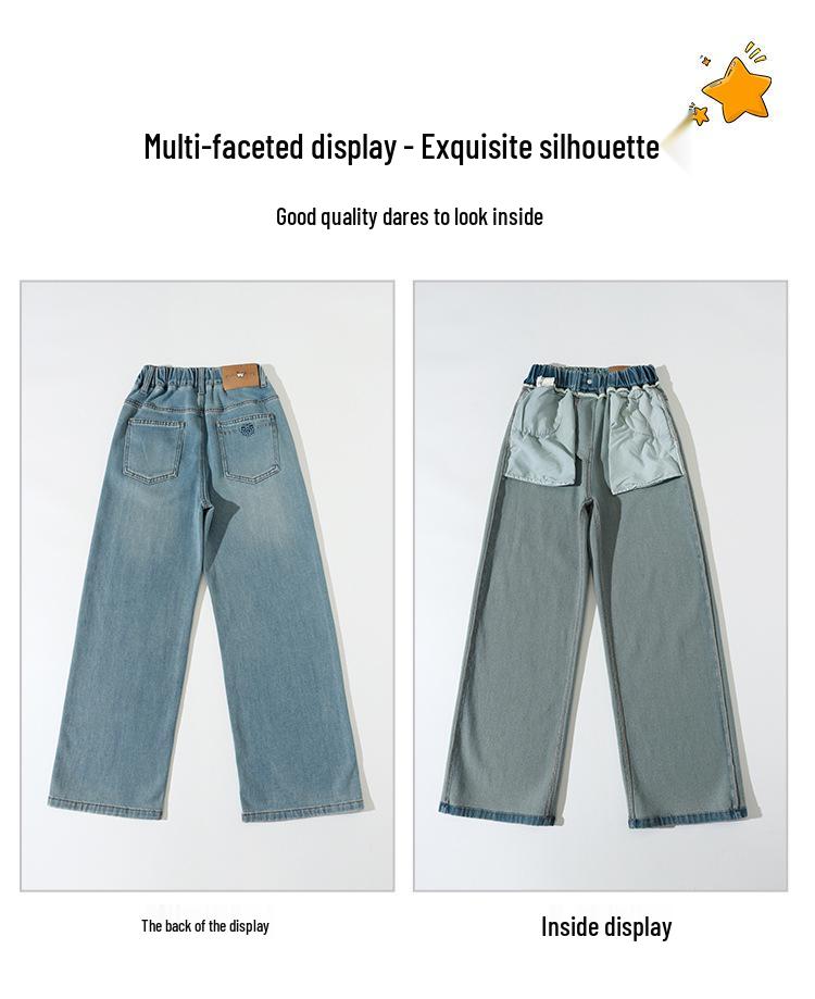 Girls' Spring 2026 Straight & Wide Leg Jeans – Kids' Casual Pants
