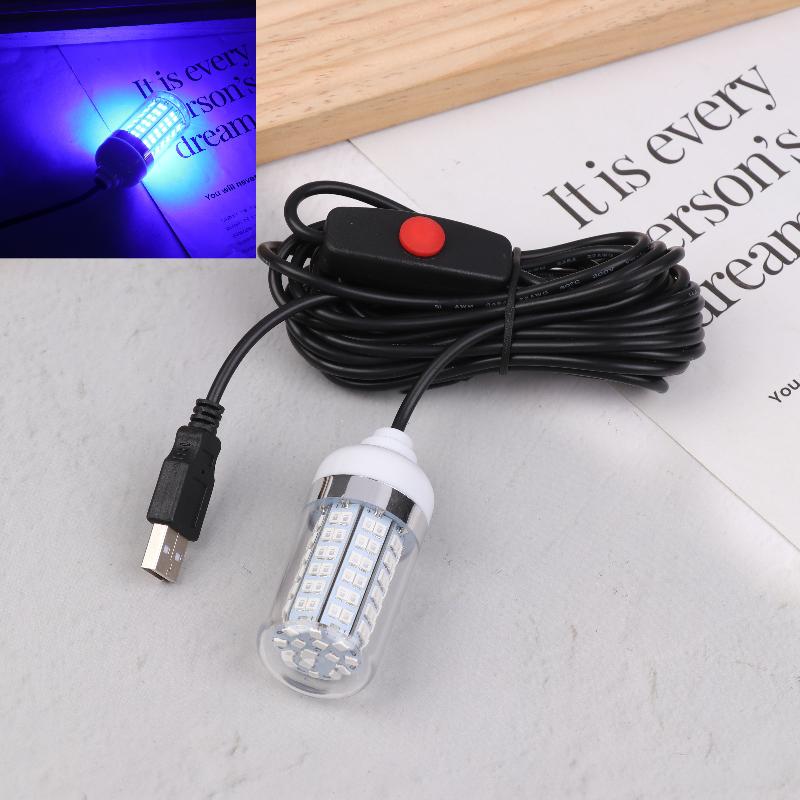 5V USB LED Fishing Light IP68 Lure Fish Finder Lamp Attracts Prawns Squid Krill 4 Colors Underwater Lights