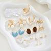 20 Pcs Vintage Irregular Earring Set For Women Fashion Floral Heart Zircon Pearl Resin Earring Daily Party Jewelry Gift 2026