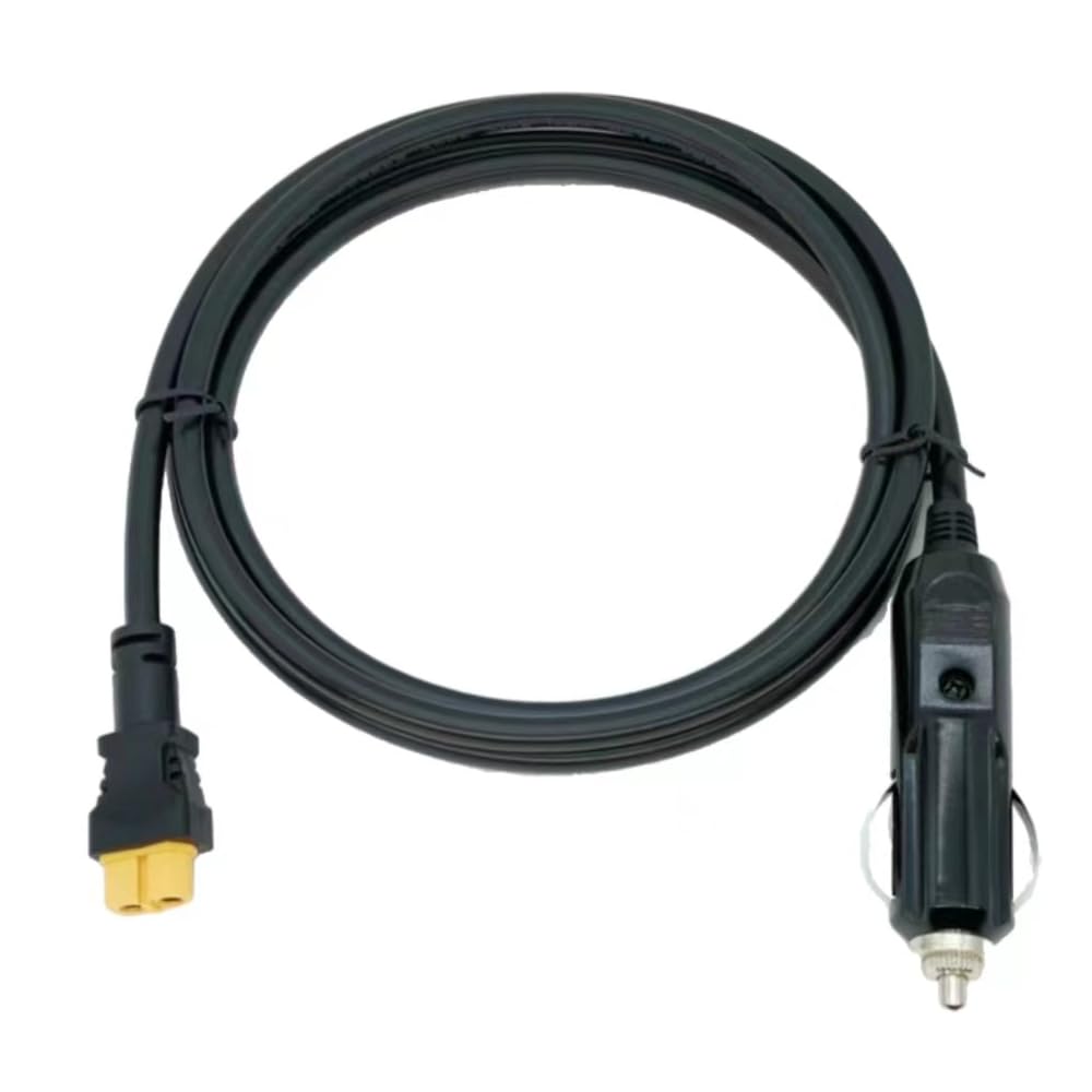 

YFFSFDC Cigarette Lighter to XT60 Meter Extension Cable Adapter for Charging and S2000 PRO Portable Power Stations from Your Approximately Long 1.5 чёрный