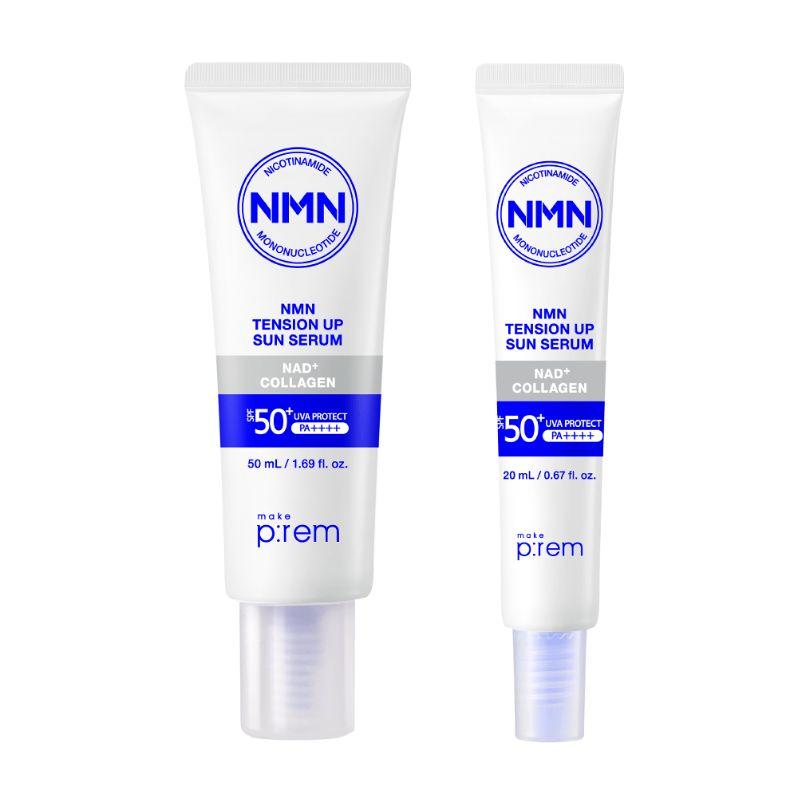 Make P:rem NMN Tension Up Sun Serum Firming UV Protection SPF50+ PA++++ Set 50ml + 20ml