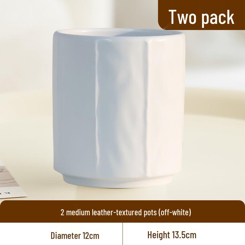 Nordic Style Cream Ceramic Succulent Pot for Phalaenopsis and Green Plants