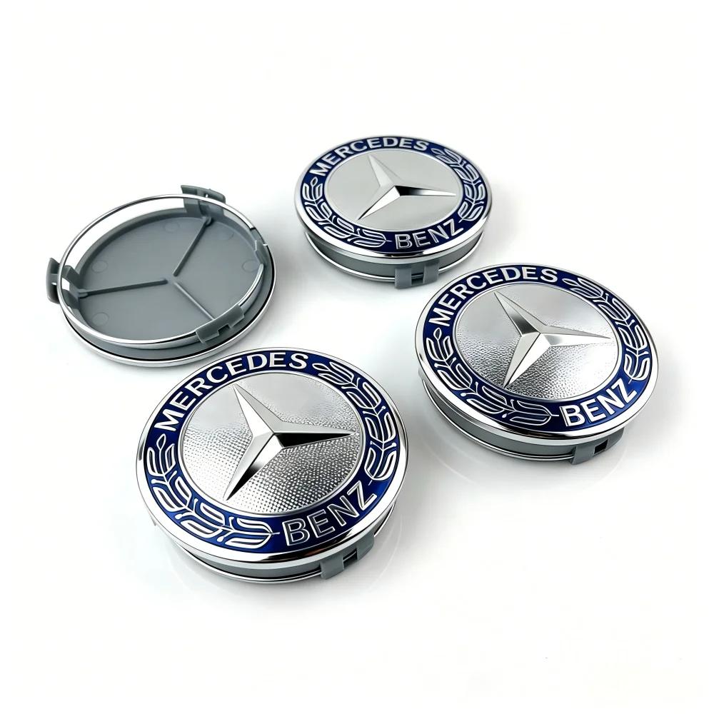 For Mercedes Benz amg Car Wheel Center Logo Hub Cap 4pcs 75mm For Mercedes Benz AMG W204 C218 A207 C117 CLA CLS E Class W212 S212 W205 W246 DG1