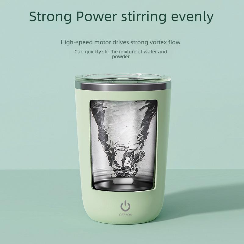 Rechargeable Electric Self-Stirring Cup for Coffee, Protein Powder, or Milk