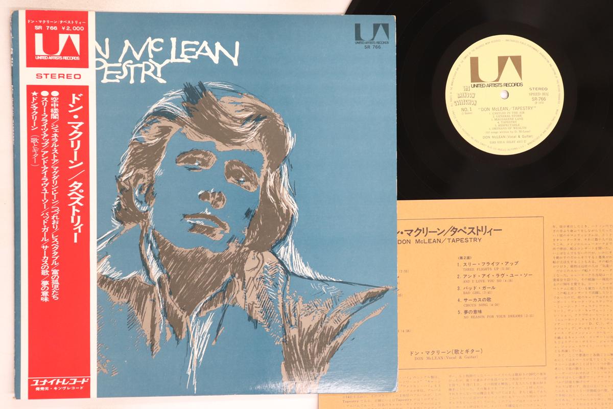 

LP Record DON MCLEAN - Tapestry SR766 UNITED ARTISTS 1972 Japan Obi Rock Used