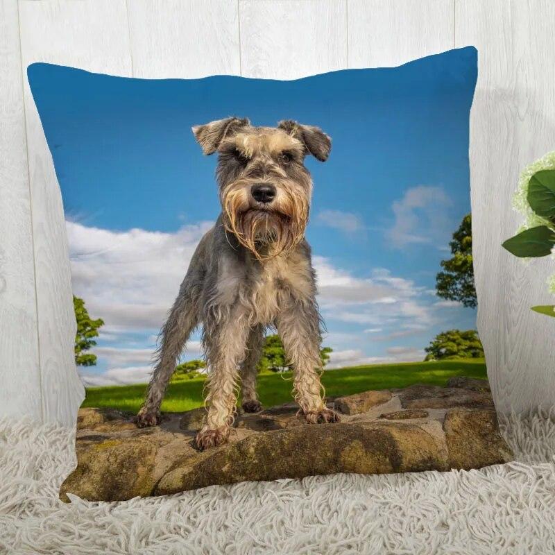 Pillowcase Schnauzer  Modern Home Living Room Decoration