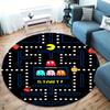 Pac-Man Round Area Rug,Carpet Rug for Living Room Bedroom Sofa Playroom Decor,Non-slip Floor Mat