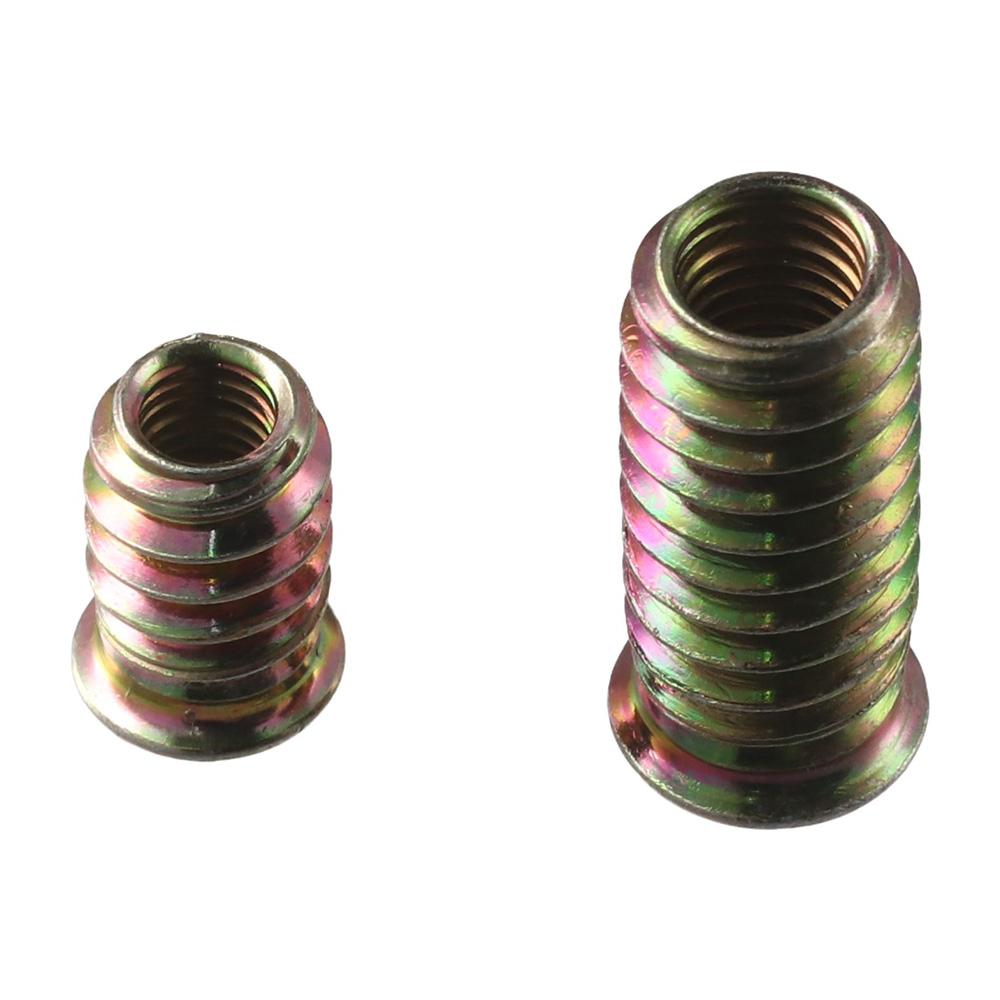 20Pcs M6 M8 M10 Threaded Inserts Nuts Carbon Steel Threaded Wood Inserts Hex Socket Drive