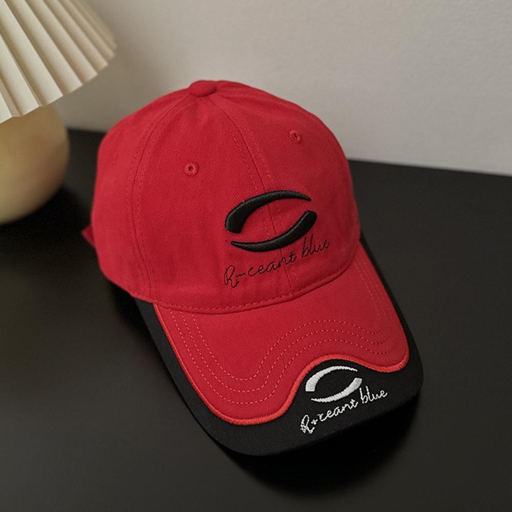 Y2K Letter Peaked Cap Embroidery Visors Snapback Cap Retro Vintage Baseball Cap  Streetwear