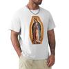 La Virgen de Guadalupe  on Blue TShirt Big Size Short Sleeve Tee for Unisex