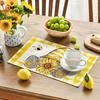 Three Little Cat Pattern Meal Mat Rectangular Meal Mat Restaurant Decoration Desktop Decoration Party and Daily Home Decoration