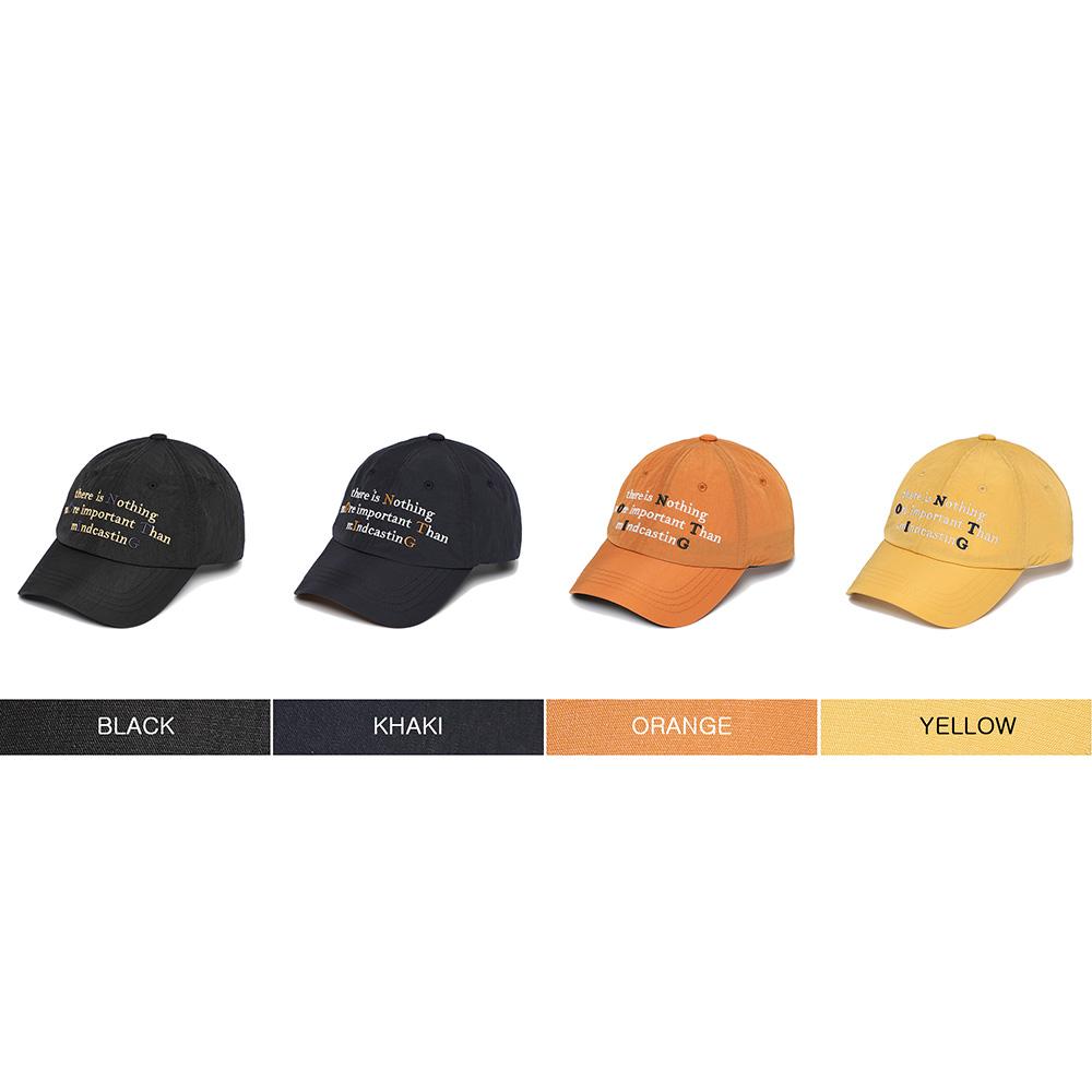 NOTIG Washed Logo Embroidered Ball Cap Orange_Okg3Accp101O1