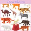 Jungle Animal Model Set Pvc Static Figures For Kids Playroom Decor