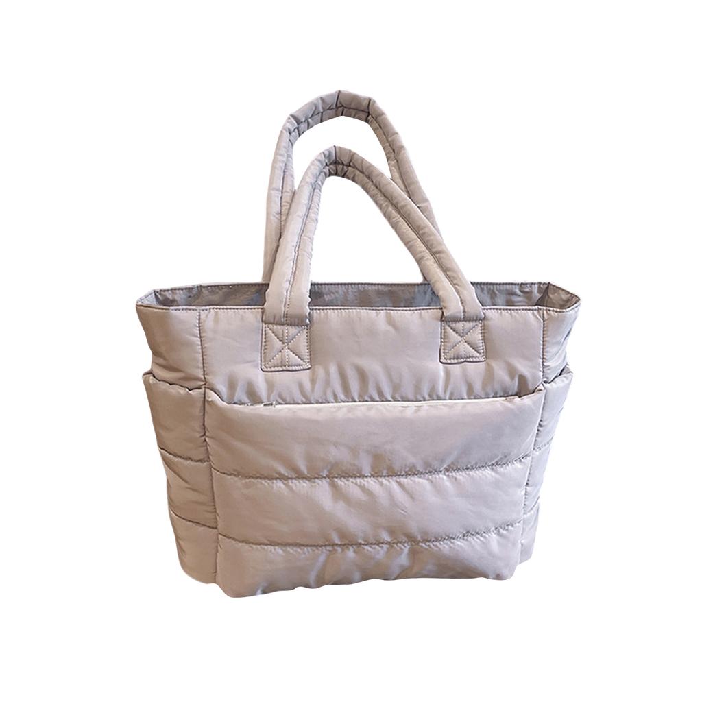 Lunchtasche Damen Klein Isolierte Tragetasche mit Lunchfach Gesteppte Leichte Puffige Tragetasche für Arbeit, Reise, Outdoor