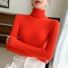Women's Cashmere Ribbed High Neck Sweater - Seamless, Slimming, Versatile Knitwear for Autumn/Winter