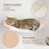 Wandmontierte Katzenhängematte, Platzsparend, Sisal Abriebfester Katzenklettergerüst Haustier Aktivitäts Ruhe Set Indoor Katzenmöbel