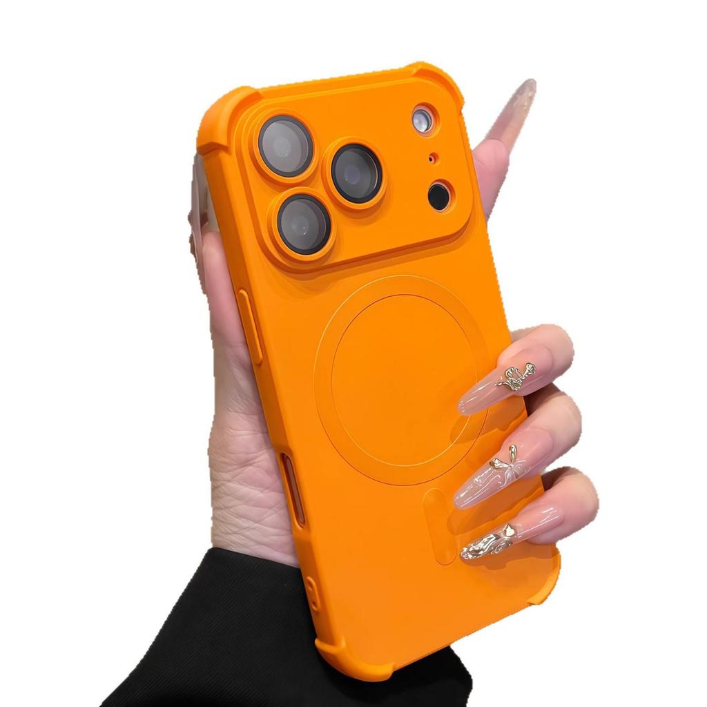 Magnetic Skin-Feel Drop-Proof Case with Lens Film for iPhone 17 Pro Max
