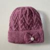 Neue Hüte für mittlere und ältere Frauen Winterwollmützen halten warm Winter-Hüte für ältere Damen Fleece Herbst- und Wintermützen gestrickt