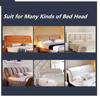 Luxury Plaid Bed Headboard Cover Warm Velvet All Inclusive Bed Backrest Covers Soft Bed Anti-Dust Thicken Head Back Protector