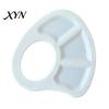Ergonomic Thumb Hole Painting Tray Mini Paint Palette Tray, with Hole, Lightweight Durable Handheld Resin for Acrylics Mixing Watercolor Palette,