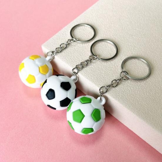 Compact Lightweight Keychain Pendant, Football Shape Key Holder, Smooth Surface Portable Fan Gift Accessory