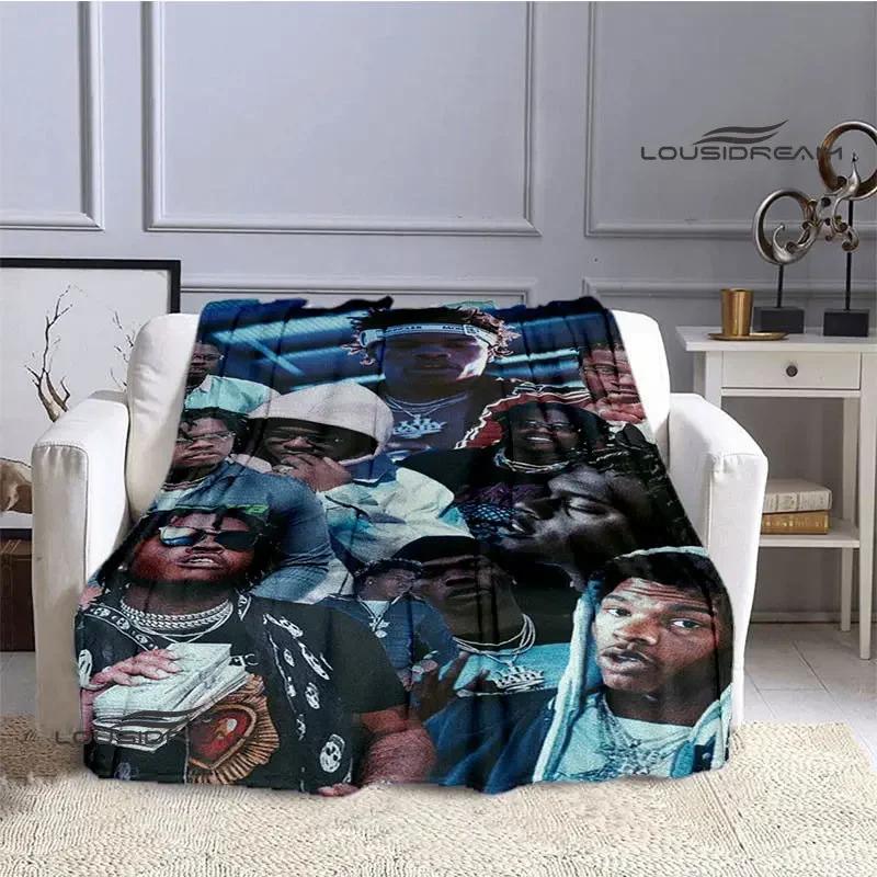 Hip -hop Singer Lil Baby Printing Blanket Picnic Blanket Warm Flannel Blankets Bed Linings Blankets for Beds Birthday Gift