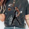 T-shirt Confort Vintage Victor Wembanyama San Antonio Basketball, T-shirt Fan Alien Wemby, Tenue de Jour de Match, Cadeau pour Lui