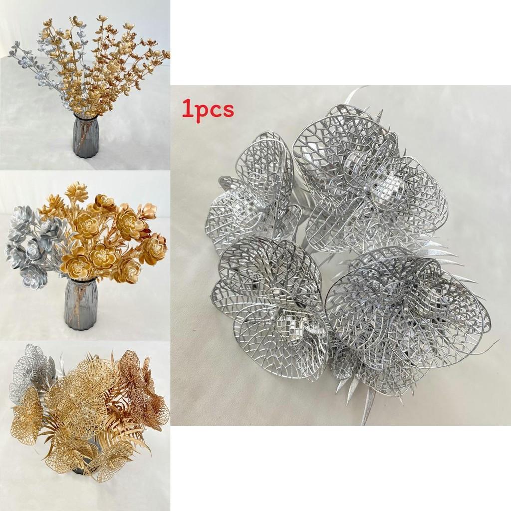 Artificial Plastic Bouquet Centerpiece With Peach Blossom Wildflowers For Event Staging Decor 75 Chars