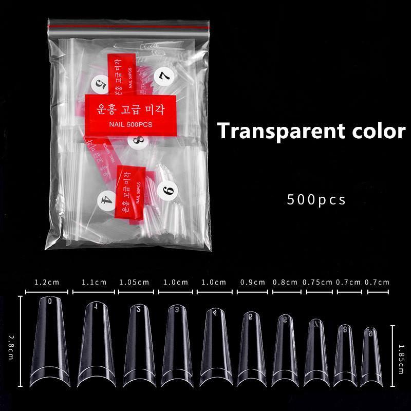 

Листы для дизайна ногтей Европа и Америка Французские ногти с плоской головкой Джинсовые накладные ногти Натуральный цвет 500 шт. Листы для брони