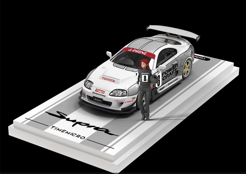 

TimeMicro SUPRA Toyota Supra A80Z Белый Серый В комплекте фигурка 1/64 #6