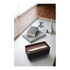 Yamazaki Jitsugyo Pen & Remote Control Rack Rin Brown 2731 & Tissue Case with Lid Rin L Brown 7729 [Set Purchase]