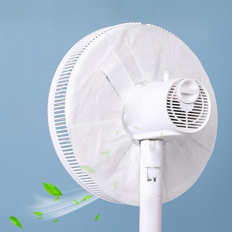 Reusable Electrostatic Fan Dust Cover Breathable Filter Guard Nonwoven Texture Suitable for Home Office Desk Fans