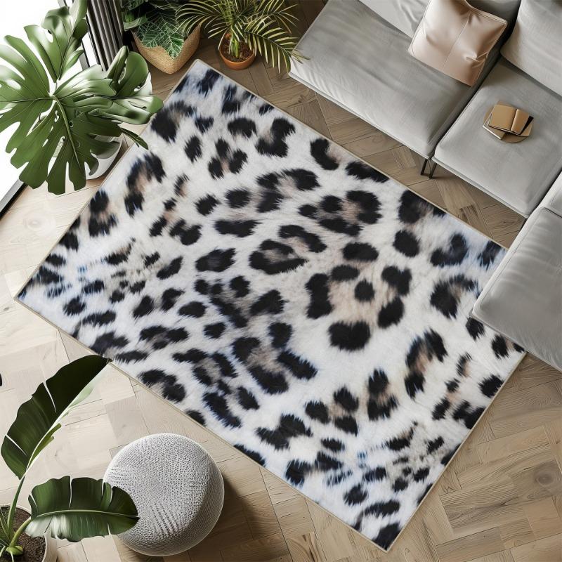 Modern Living Room Carpet Leopard Pattern Rug Stylish Home Decor Rugs Washable Rugs Balcony Corridor Bathroom Anti-slip Mat