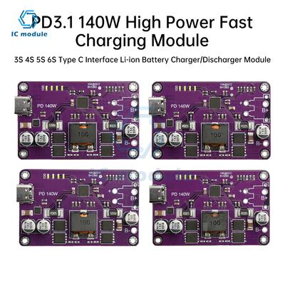 3S 4S 5S 6S Type C PD3.1 140W High Power Fast Charger Module Lithium Battery Charging And Discharging Module