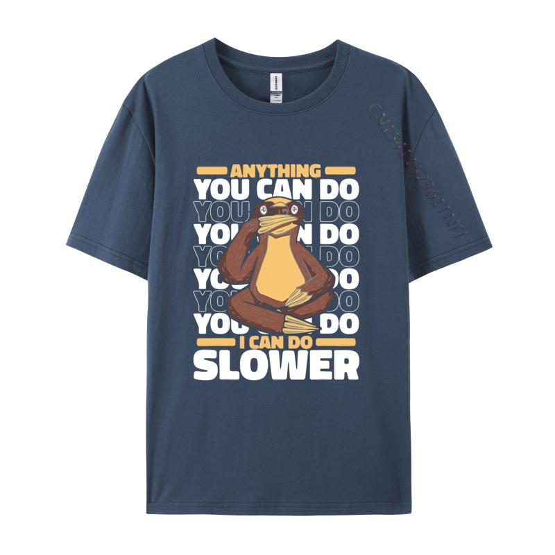 Sloth Lazy Sloths Animal Slower T Shirt Unisexs Cotton Oversized Printing T Shirts Harajuku Tshirt Unisex Tees Tops