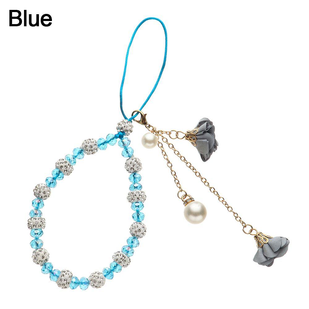 

Phone Case Hanging Cord Flower Pendant Anti-lost Lanyard Mobile Phone Lanyard Keychain Wrist Rope
