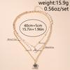 Elegant Multi Layer Rose Flower Pendant Necklaces for Women Girls Pearl Necklace Birthday Party Jewelry Gift