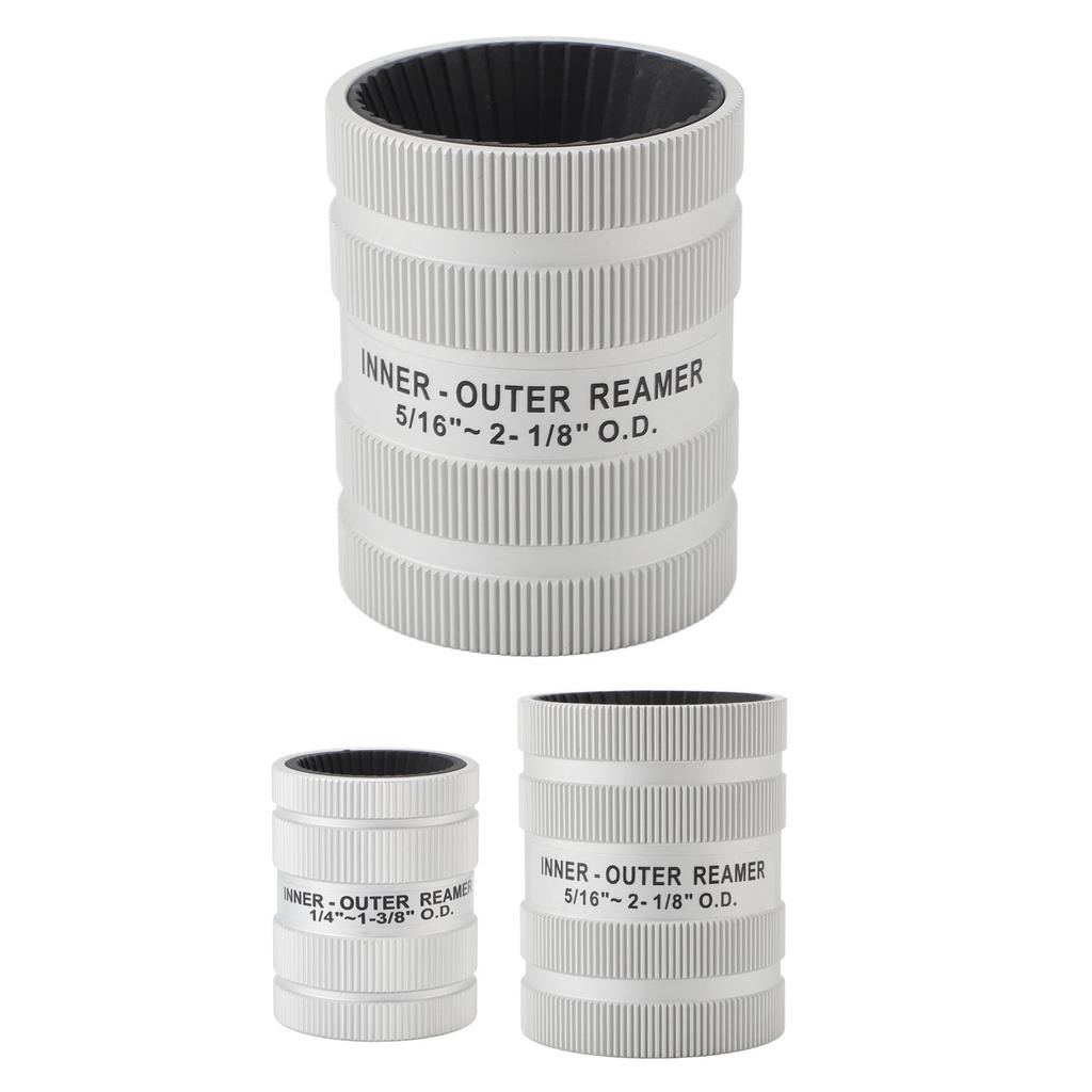 Inner Outer Tubing Reamer Accurate Ergonomic Aluminum Alloy Pipe Deburring Reamer Tool for Stainless