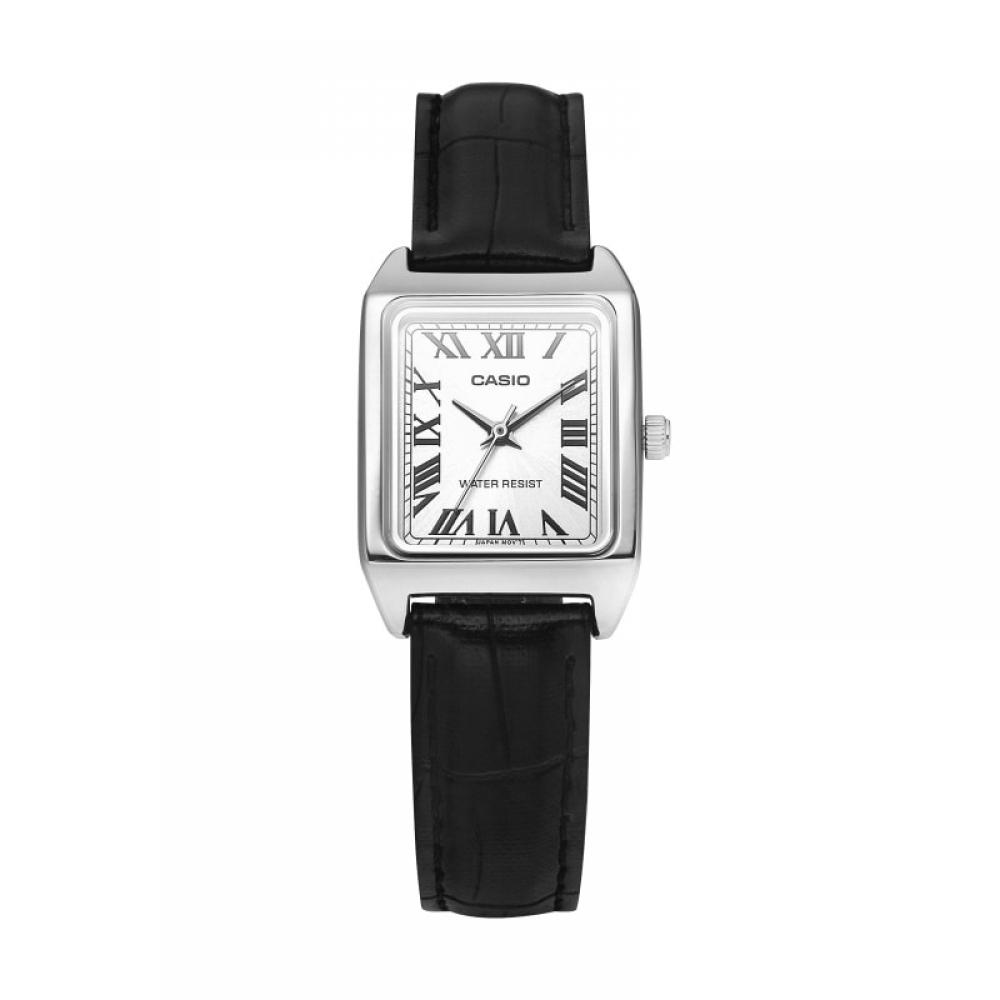 Casio Square Women Leather Watch For Students Ltp V007l 7b1udf