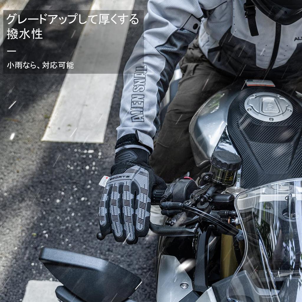 ROCKBROS Motorcycle Touchscreen 3D Airsoft Motorcycle and Bicycle and Full and Thermal Gloves, Spring/Autumn, Impact-Resistant, Compatible, Padded,