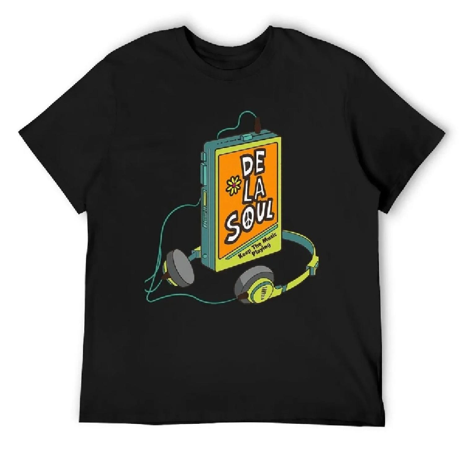 

De La Soul T-Shirt shirts graphic korean fashion men tshirt XXXXXL чёрный