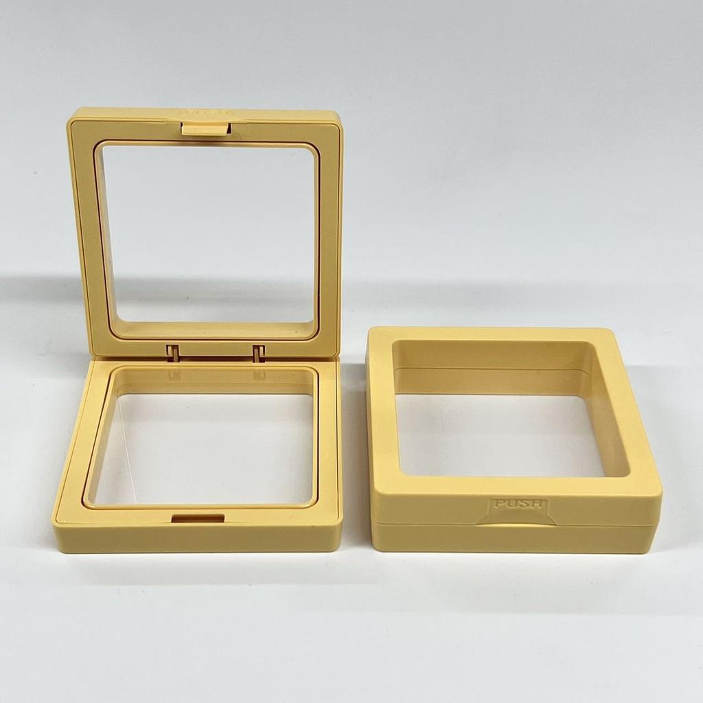 10pcs Transparent Floating Display Box Plastic Film Jewelry Packaging Box Jewelry Necklace Ring and Collectible Storage Box