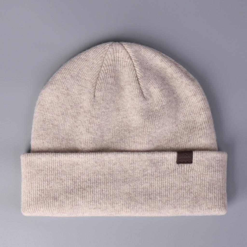 Pure Wool Knitted Hat  Versatile  Casual  Outdoor  Simple Style Woolen Hat  Fashionable Solid Color Cold Hat  Trendy