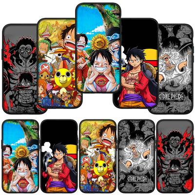 Pouzdro na telefon Samsung Galaxy S24 S23 iPhone 15 14 Xiaomi Redmi Note 13 12 11 8 10 9 Pro Max X XR OPPO A15 Huawei Anime Luffy Gear 5 One Piece Cover