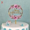 1pc Cake Decorations Happy Birthday Acrylic Cake Insert Toppers for Mitzvah Wedding Anniversary Cake Decor