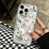 For Iphone 13 Pro Max Case Gentle Flowers Clear Cover For Iphone 15 Plus 16 14 17 Air 12 11 Back Cover Funda