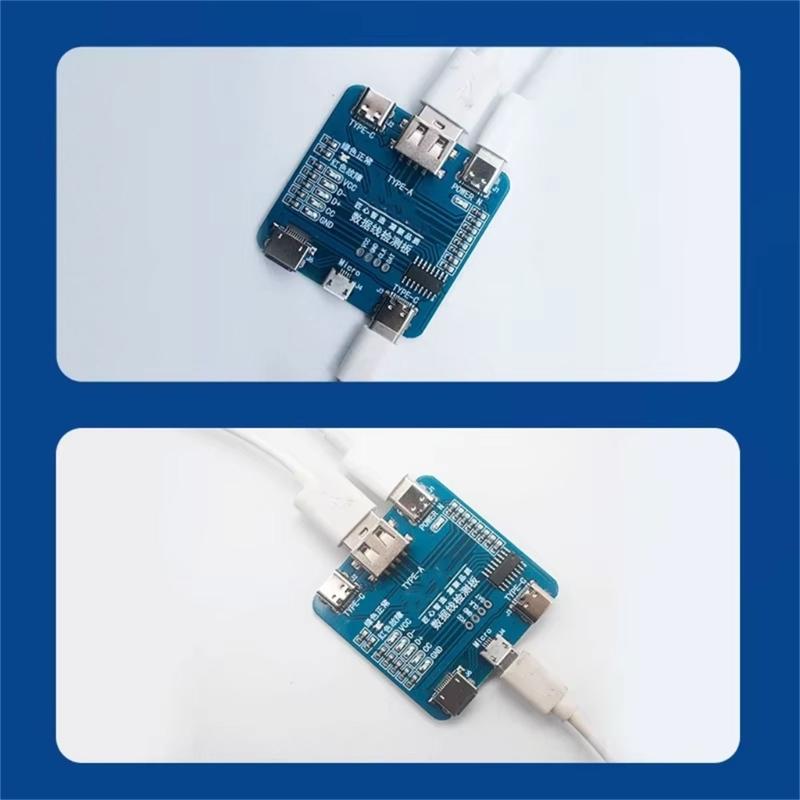 Portable Type C Fast Charging Cable Diagnostic Tool With Voltages Current Monitor And Power Delivery Protocol Support